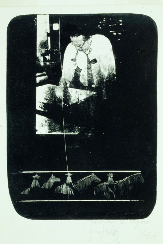 Self Portrait, Malcolm H. Myers, 1974