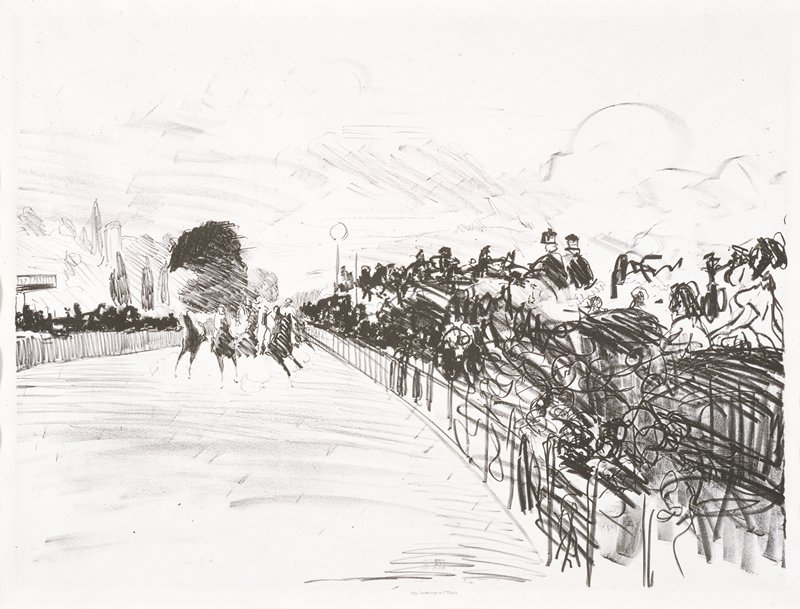 The Races, Édouard Manet, c. 1865 (published 1884)