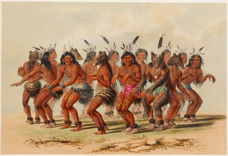 The Bear Dance, George Catlin, 1844