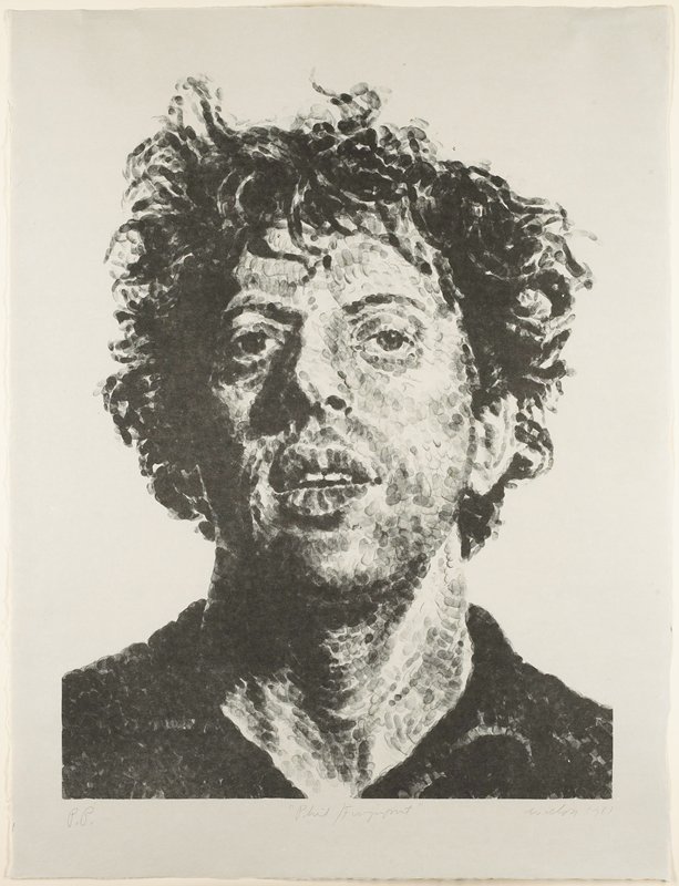 Phil / Fingerprint, Chuck Close, 1981
