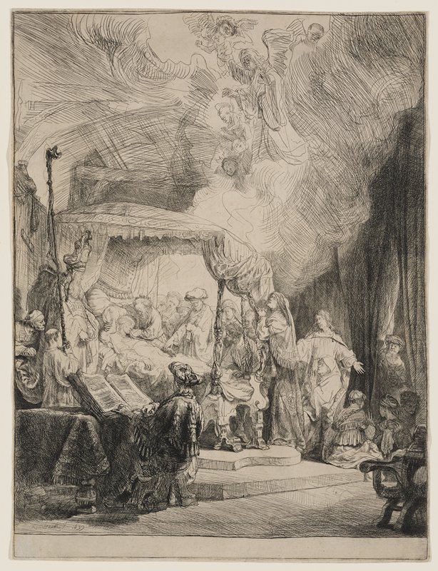 The Death of the Virgin, Rembrandt van Rijn, 1639
