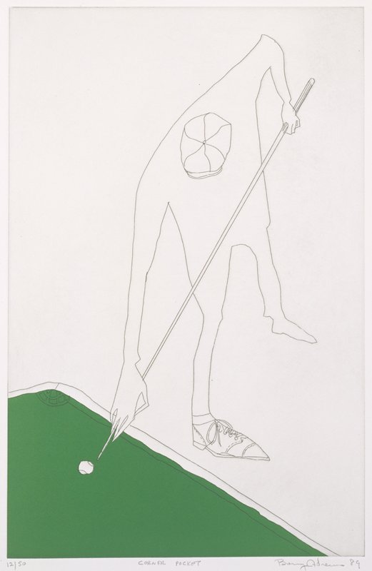 Corner Pocket, Benny Andrews, 1989