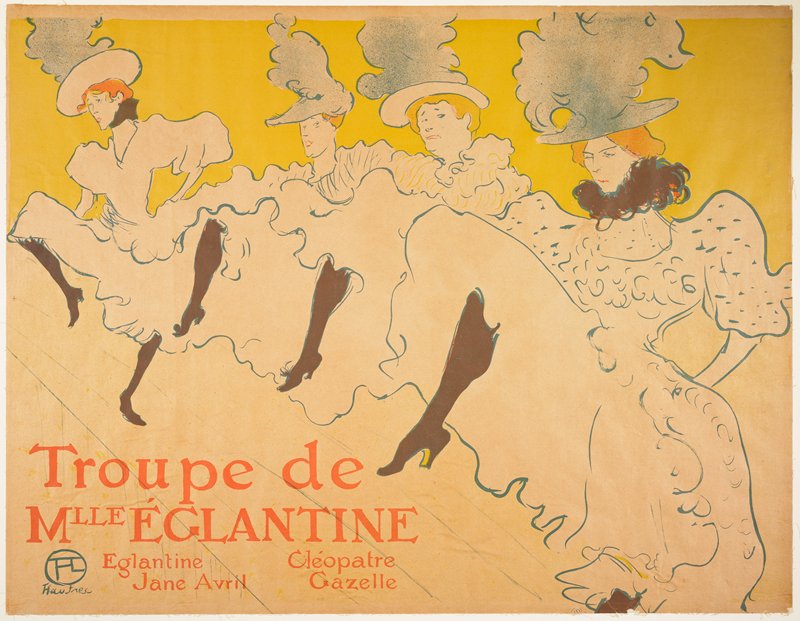 Mademoiselle Eglantine's Troupe, Henri de Toulouse-Lautrec | Mia