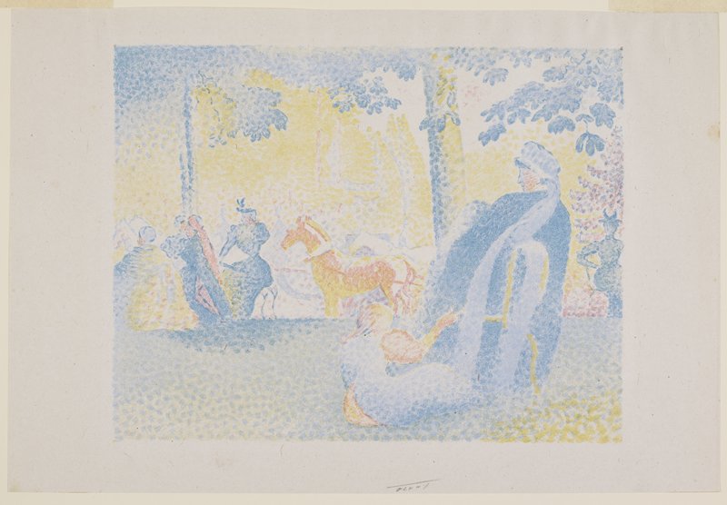 On the Champs-Elysées by Henri-Edmond Cross