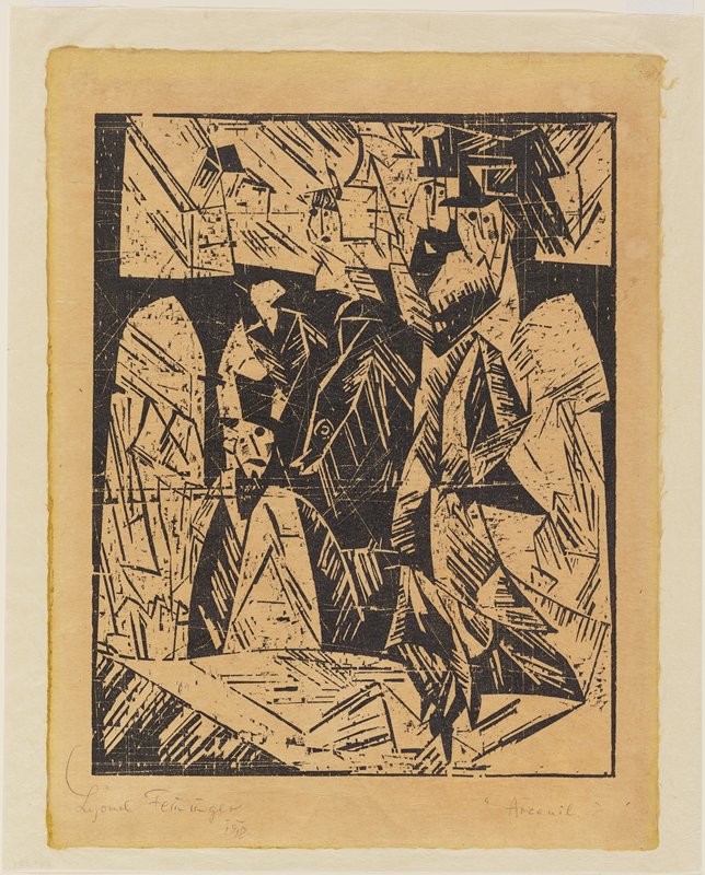 Promenaders (Spaziergänger), Lyonel Feininger, 1918