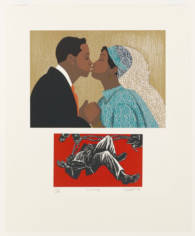 For My People: To Marry, Elizabeth Catlett, 1992