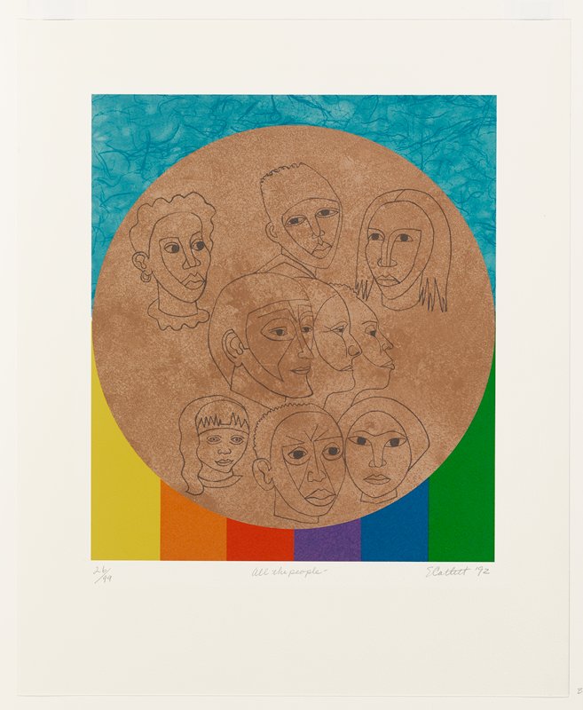 For My People: All the People, Elizabeth Catlett, 1992