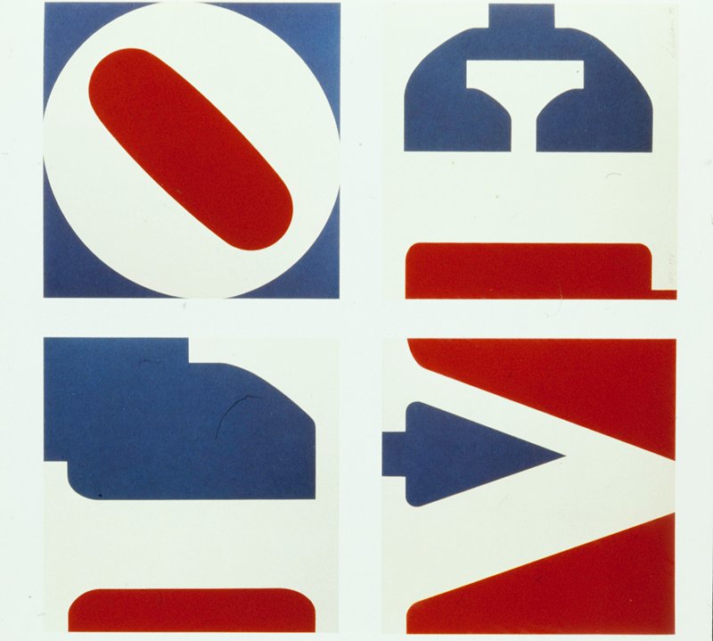 Four Panel Love, Robert Indiana, 1972