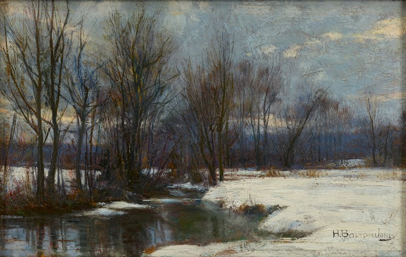 Winter Landscape, Hugh Bolton Jones, 19th century