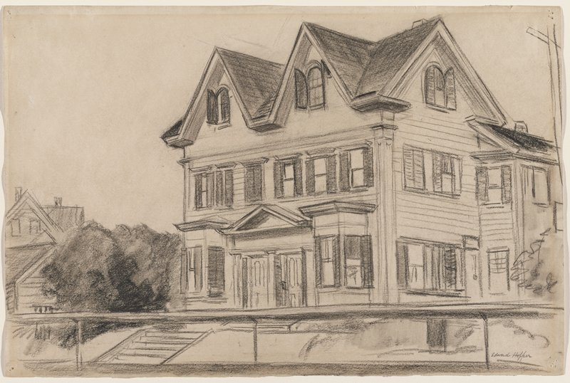 Double House, Gloucester by Edward Hopper