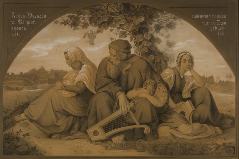 The People of Jerusalem in Exile, Eduard-Julius-Friedrich Bendemann, c. 1832