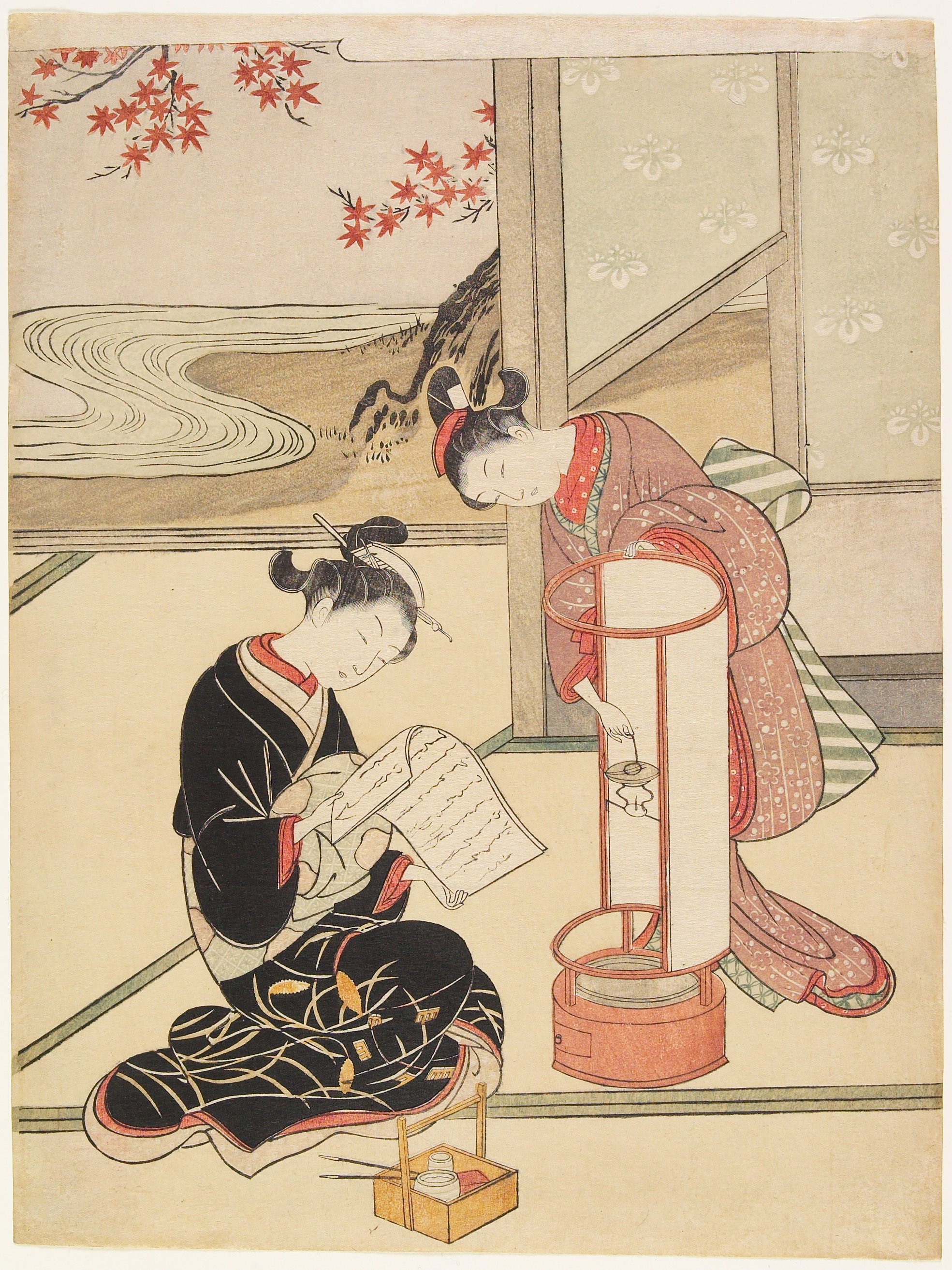 絵画 Evening Glow Utagawa Hiroshige - Evening Glow at Koganei Border - Japan