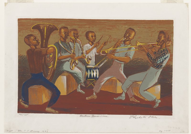 Harlem Musicians, Elizabeth Olds, c. 1937–40