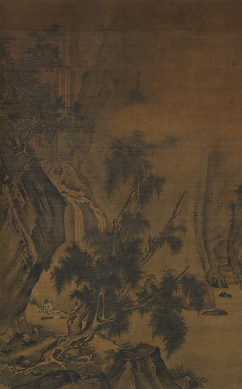 Listening to the Waterfall, Zhe school, c. 1450