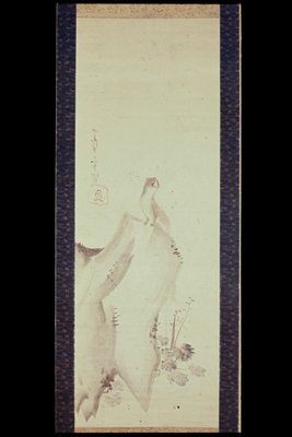 Weasel on Rock, Nagasawa Rosetsu, c. 1778