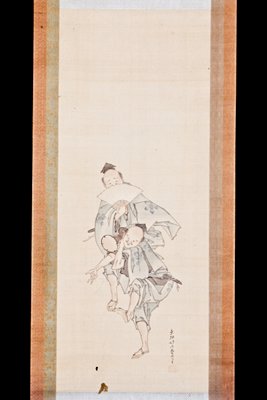 Manzai Performers, Katsushika Hokusai, c. 1816