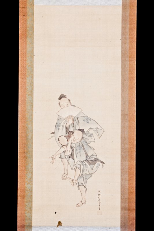 Manzai Performers, Katsushika Hokusai, c. 1816
