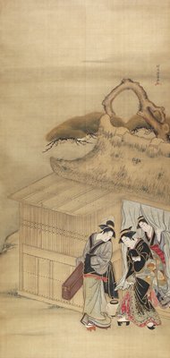Geisha On Her Way to a Night-time Assignation, Kitao Masanobu, c. 1784