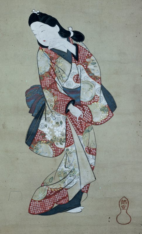 見返り猫美人 Cat Beauty looking back What's the reason for the