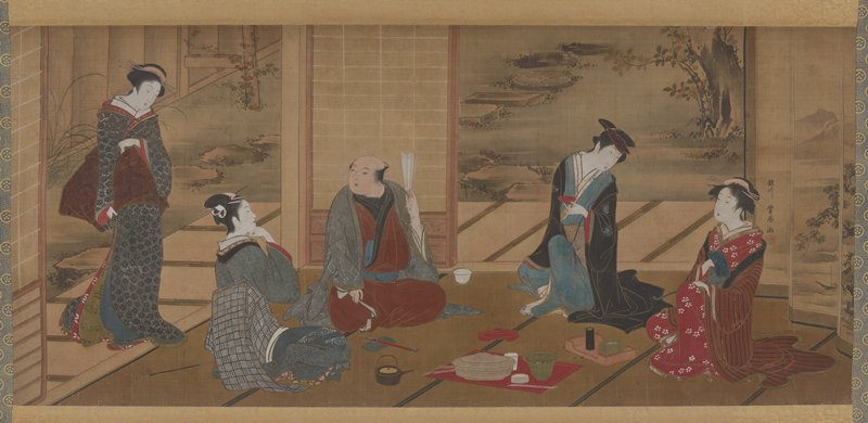 Actor Segawa Kikunojō III at a Party, Utagawa Toyoharu, c. 1784