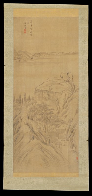 Contemplation Among Pines, Chin Isshū, 1843