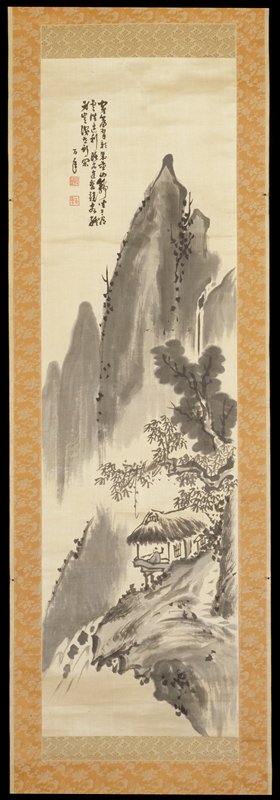 Ink Landscape, Suzuki Hyakunen, 19th century