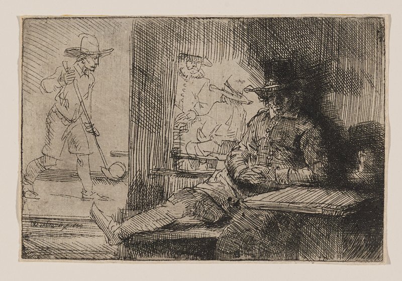 The Kolf Player, Rembrandt van Rijn, 1654