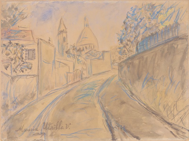 Montmartre Scene, Maurice Utrillo, 20th century