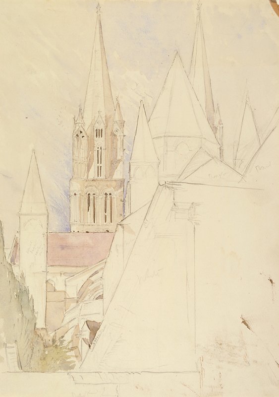Cathedral Coutances, France, Stanford White, c. 1878