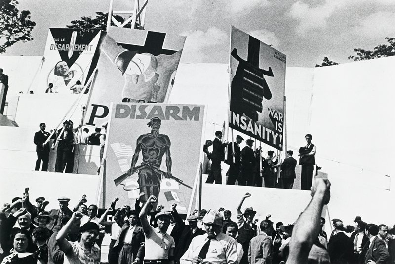 A Loyalist Rally, Spain, David Seymour, 1936