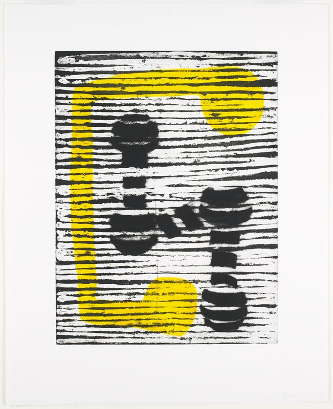 Untitled (Black and Yellow), Jane Kent, 1990