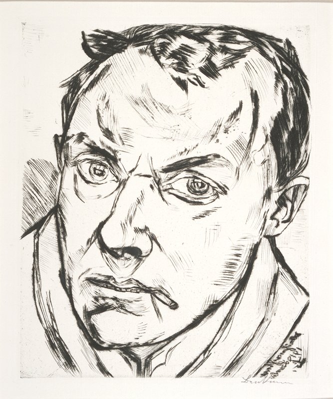 Self-Portrait, Max Beckmann, 1919