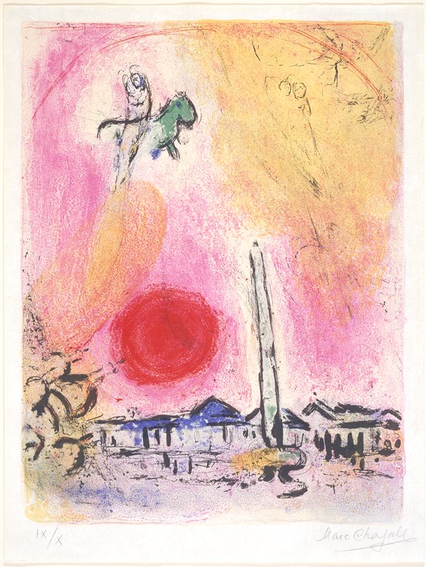 La Place de la Concord, Marc Chagall, 1960