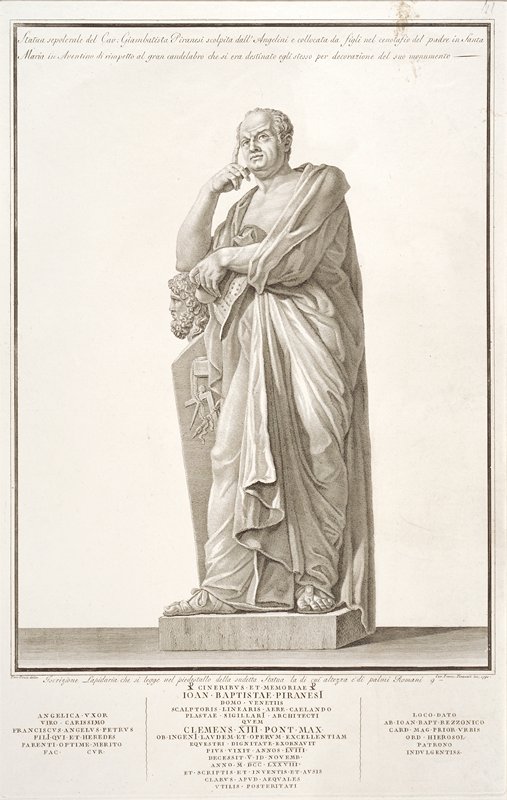Portrait of Giovanni Battista Piranesi, Francesco Piranesi, 1790