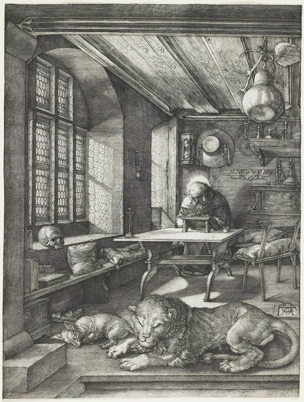 Saint Jerome in His Study, Albrecht Dürer, 1514