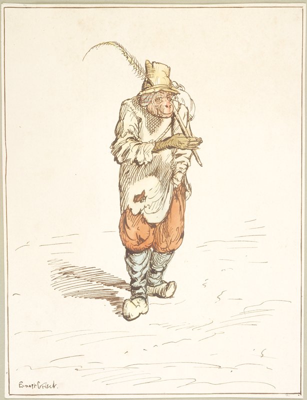 A Monkey, Ernest Henry Grisset, 19th century
