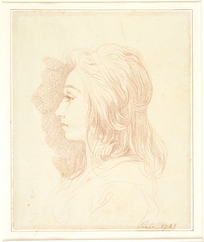 Portrait of a Woman in Profile, Joseph Benoît Suvée, 1785