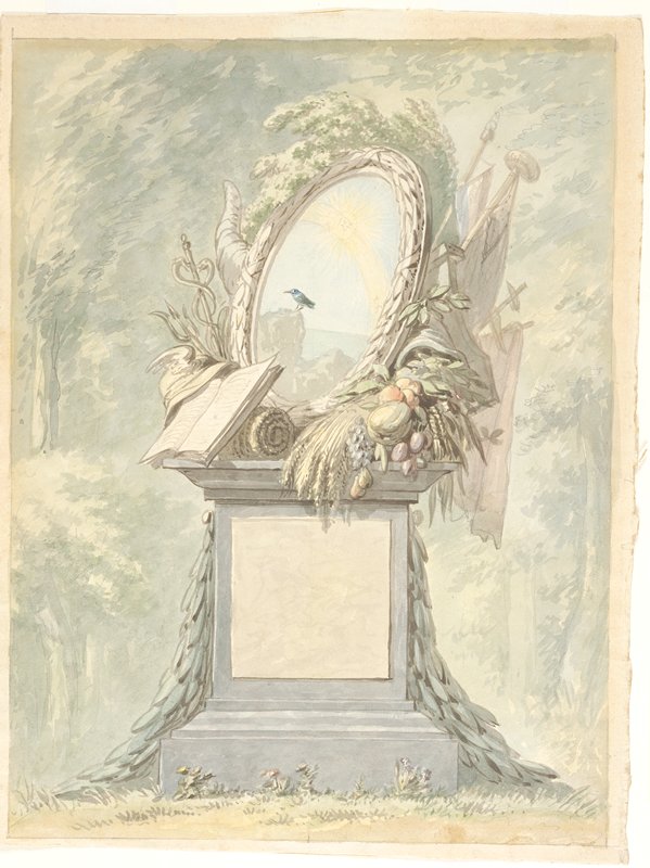 Monument, Aert Schouman, 18th century