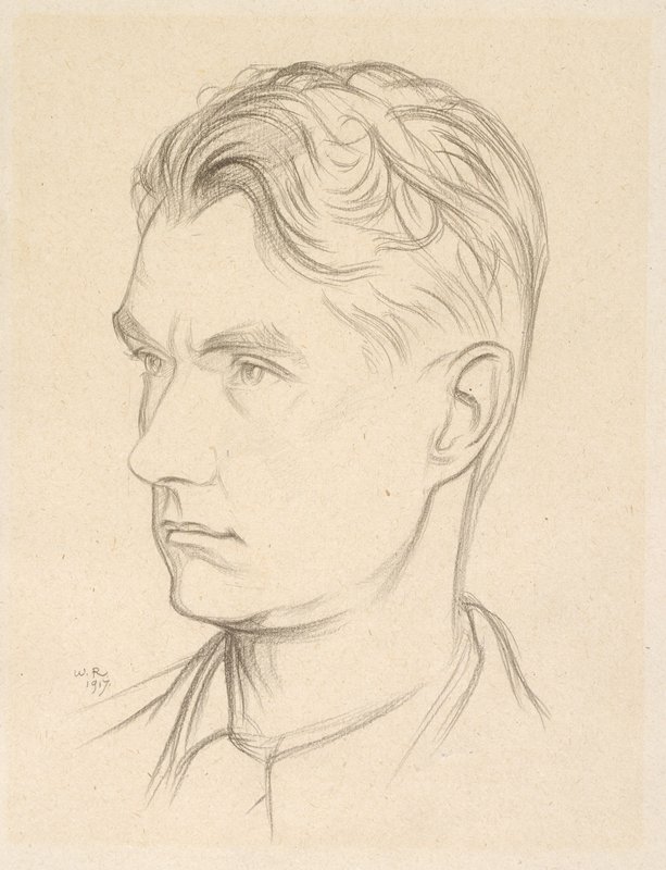 Portrait of John Drinkwater, Sir William Rothenstein, 1917