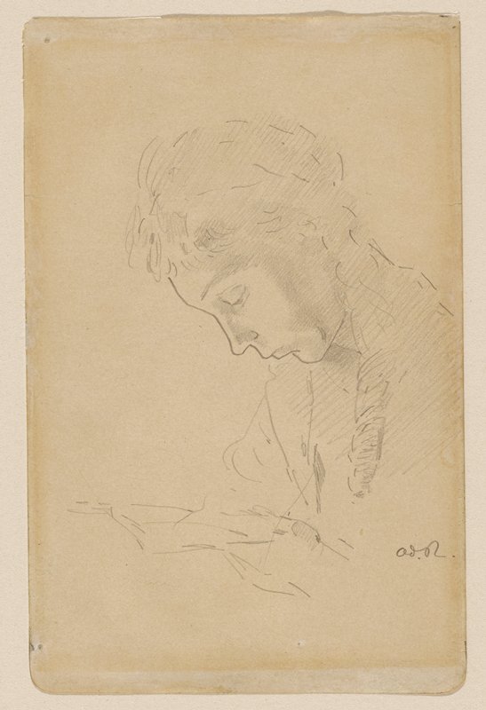 Head of a Woman, Одилон Редон, XIX–XX века