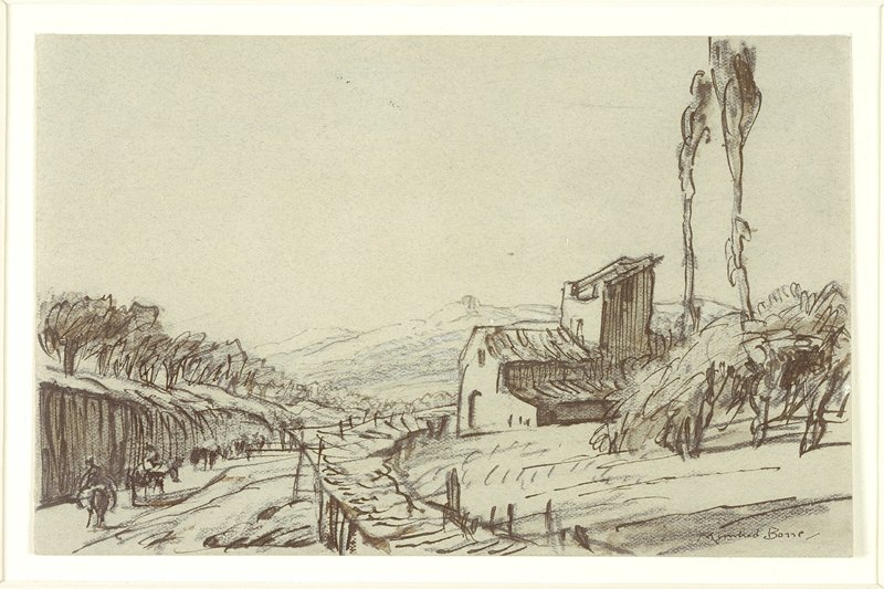 Tuscan Landscape, Muirhead Bone, 20th century
