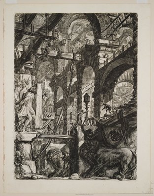 Dokumentasi “The Lion Bas-Reliefs”; Etching. Minneapolis Institute of Art.