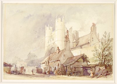 Dokumentasi “Monk Bar, York”; Watercolor heightened with white over black chalk on white wove paper. Minneapolis Institute of Art.