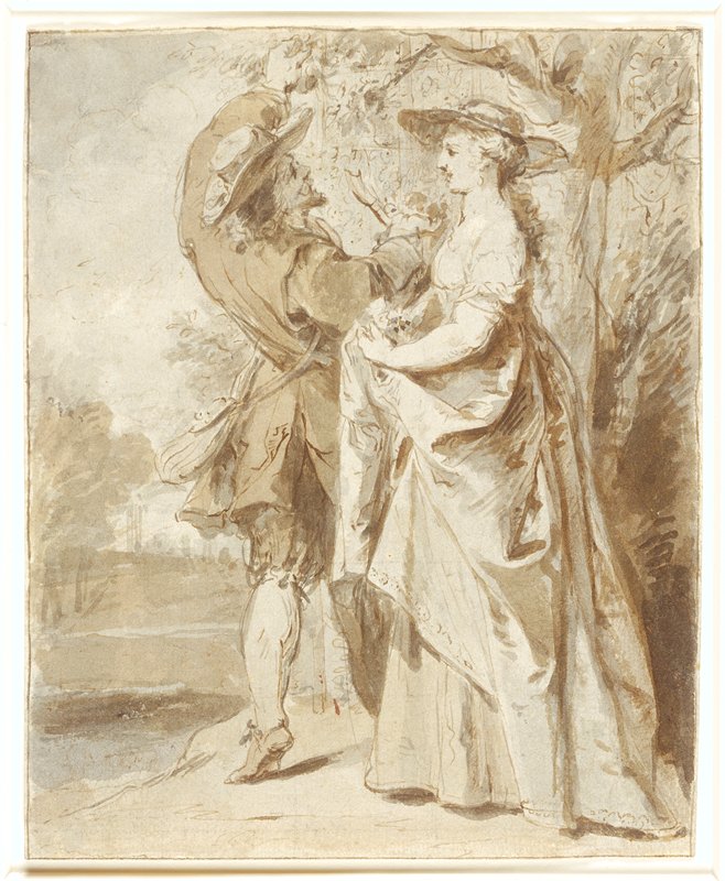 Couple in Garden, Jan Thomas van Yperen, 1640–49