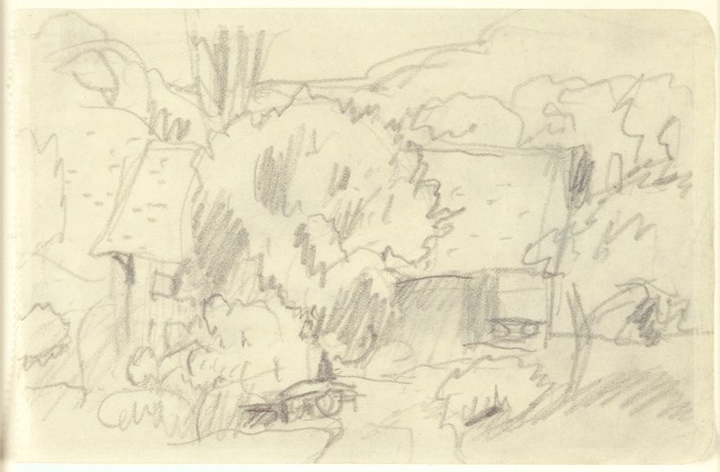 Farm Near Uziage by Pierre Bonnard