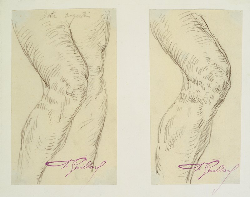 Studies of a painting of St. Sebastian, Claude Ferdinand Galliard, 19th century