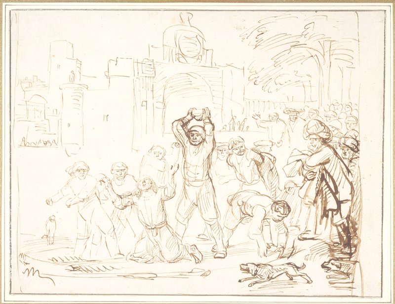 The Stoning of Saint Stephen, Samuel van Hoogstraten, 17th century