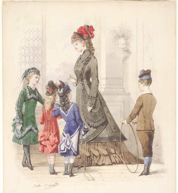 Family Group, Jules David, 1876