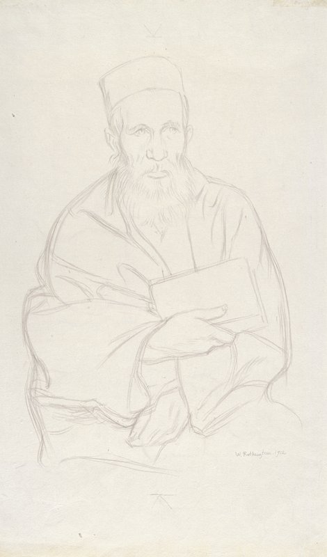 Old Rabbi, Sir William Rothenstein, 1912