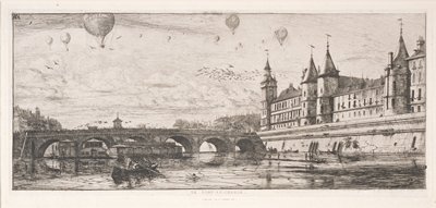 Dokumentasi “The Exchange Bridge”; Etching, drypoint. Minneapolis Institute of Art.